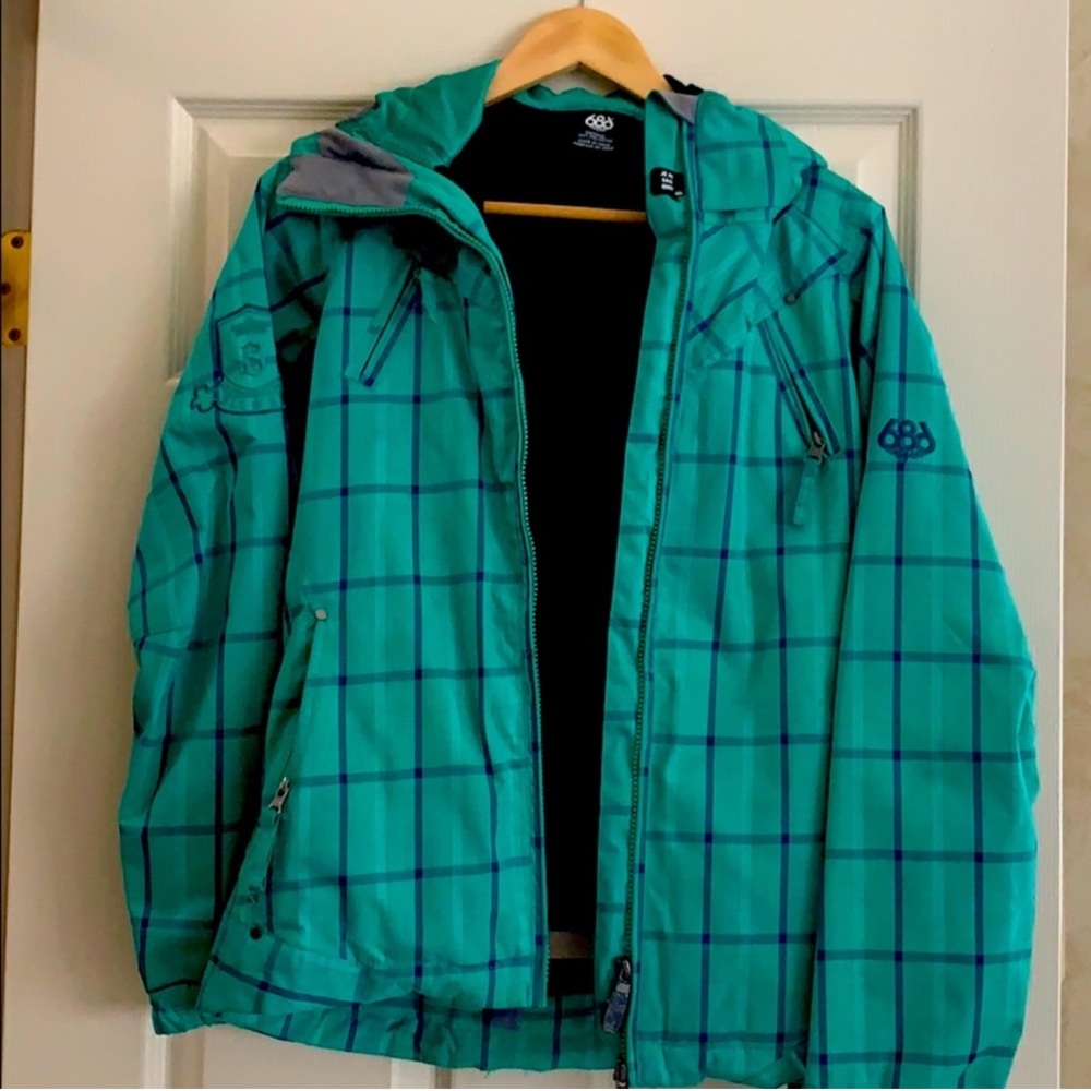 686 Women's Green Plaid Jacket